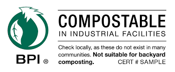 BPI Industrial Compostable Certification Logo.