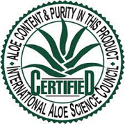 International Aloe Science Council Certification Logo.