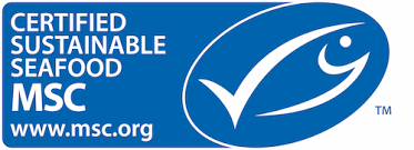 MSC Sustainable Seafood Certified Logo.