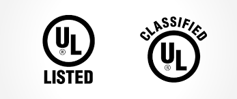 UL Listed Classified Certification Logo.