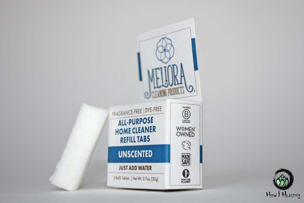 Meliora® zero waste cleaning multipurpose tablets.