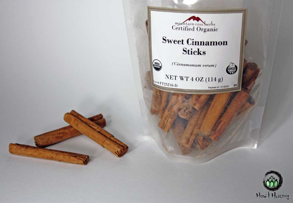 Mountain Rose Herbs® whole cinnamon sticks in bag.