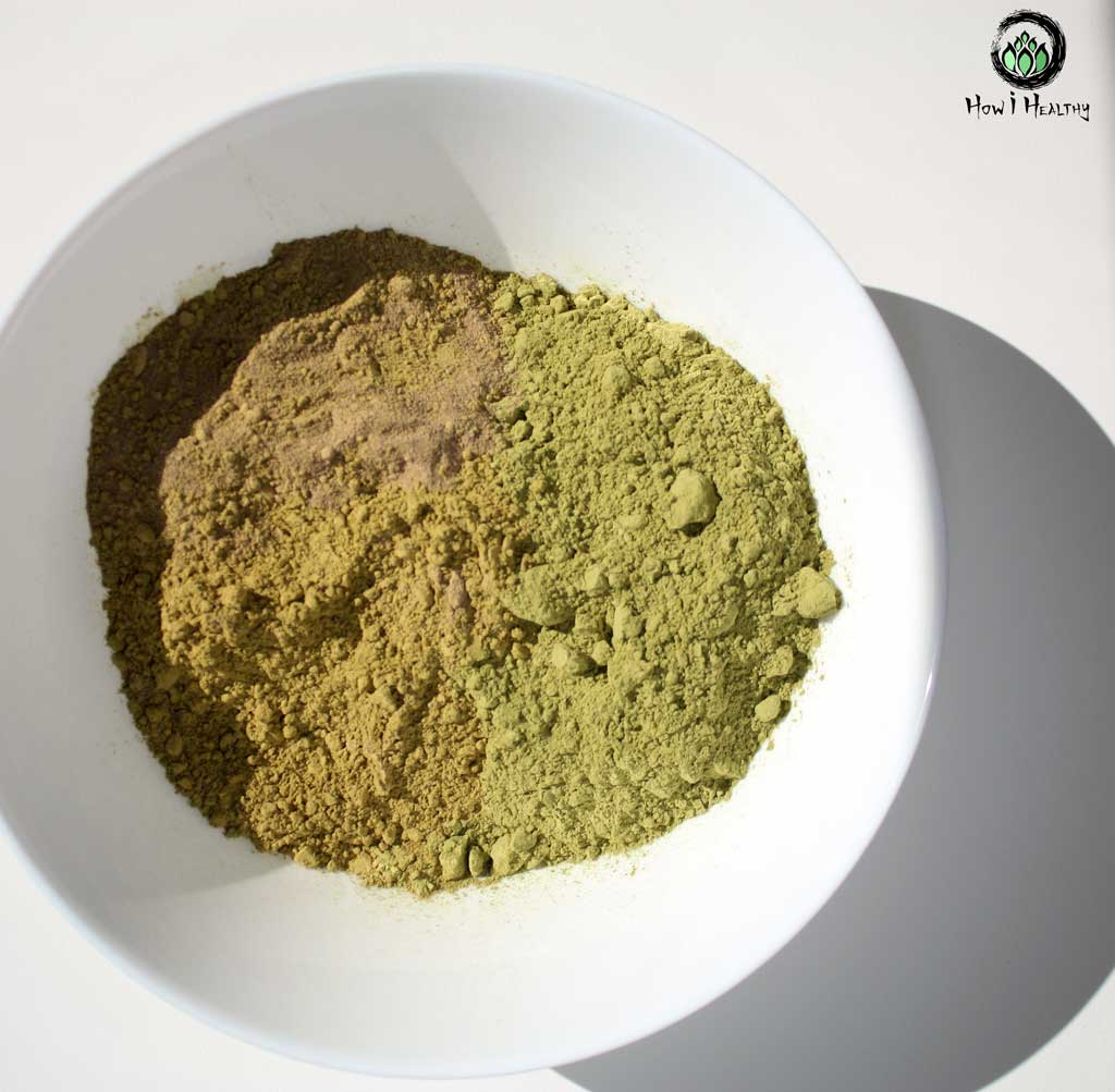 henna and cassia powder.