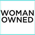 Woman owned business logo.