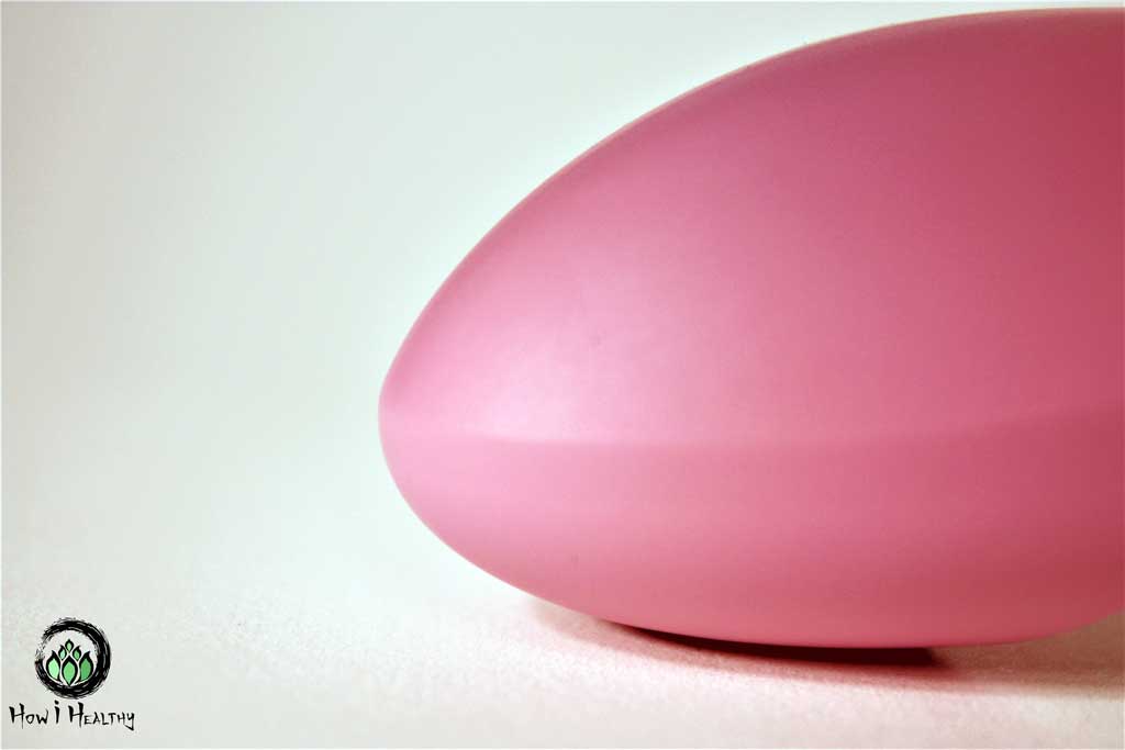 Eco-friendly sex toys pink silicone vibrator tip.