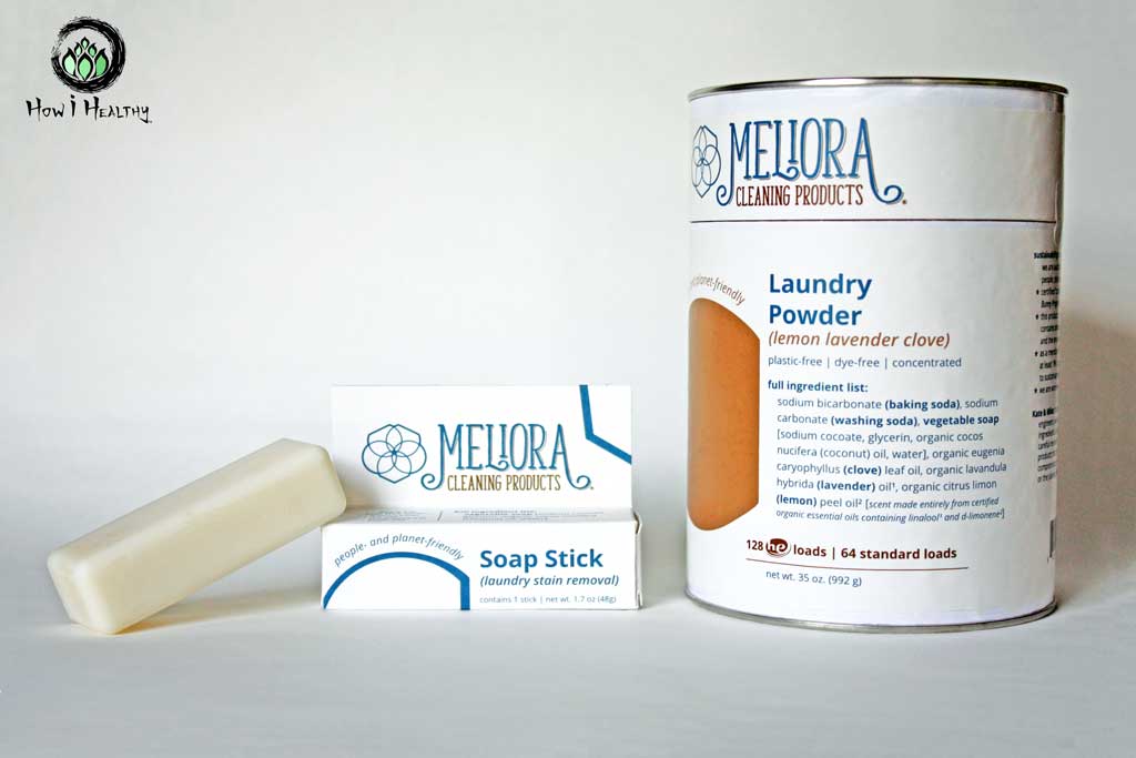 Clove natural laundry powder and soap stain stick.