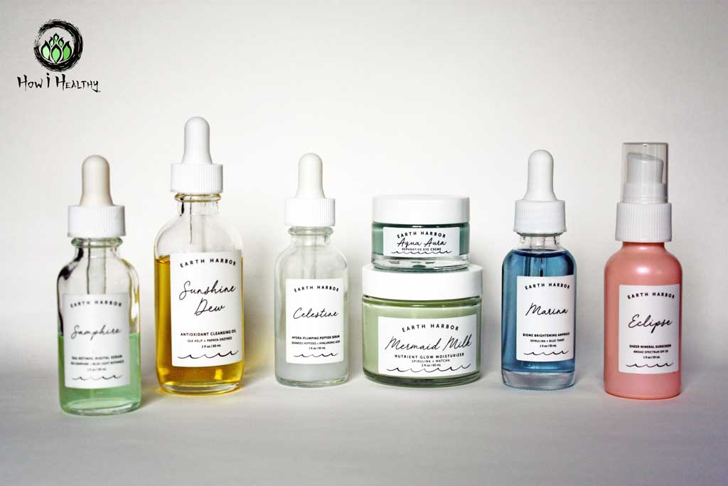 Earth Harbor skincare collection.