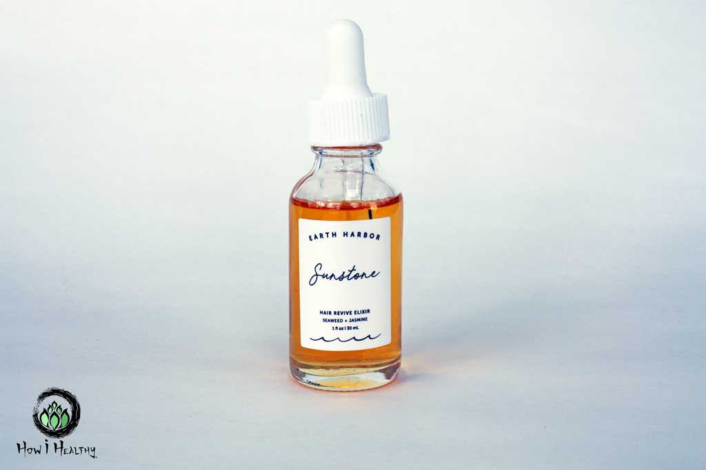 Earth Harbor Sunstone jasmine scent hair elixir.